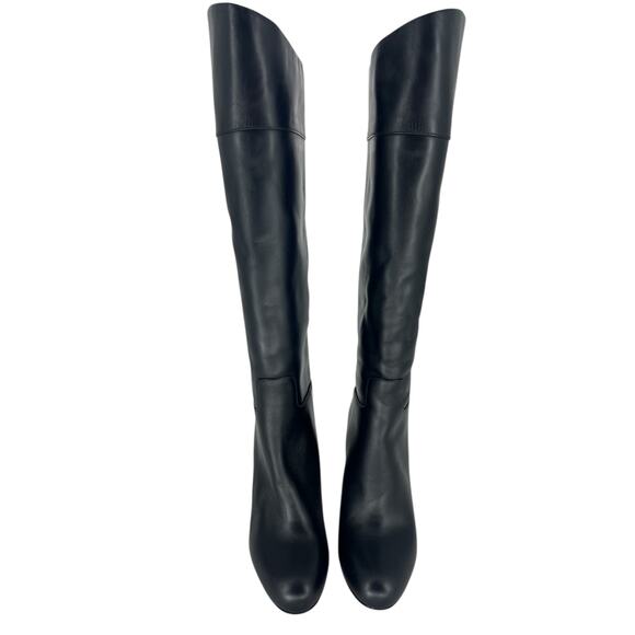 Christian Louboutin Loo Botta 85mm Knee High Boot in Black Calf Leather - Picture 5 of 16